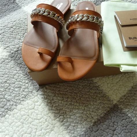 burberry heidi leather sandal|Burberry Heidi Leather Toe Strap Sandals on SALE .